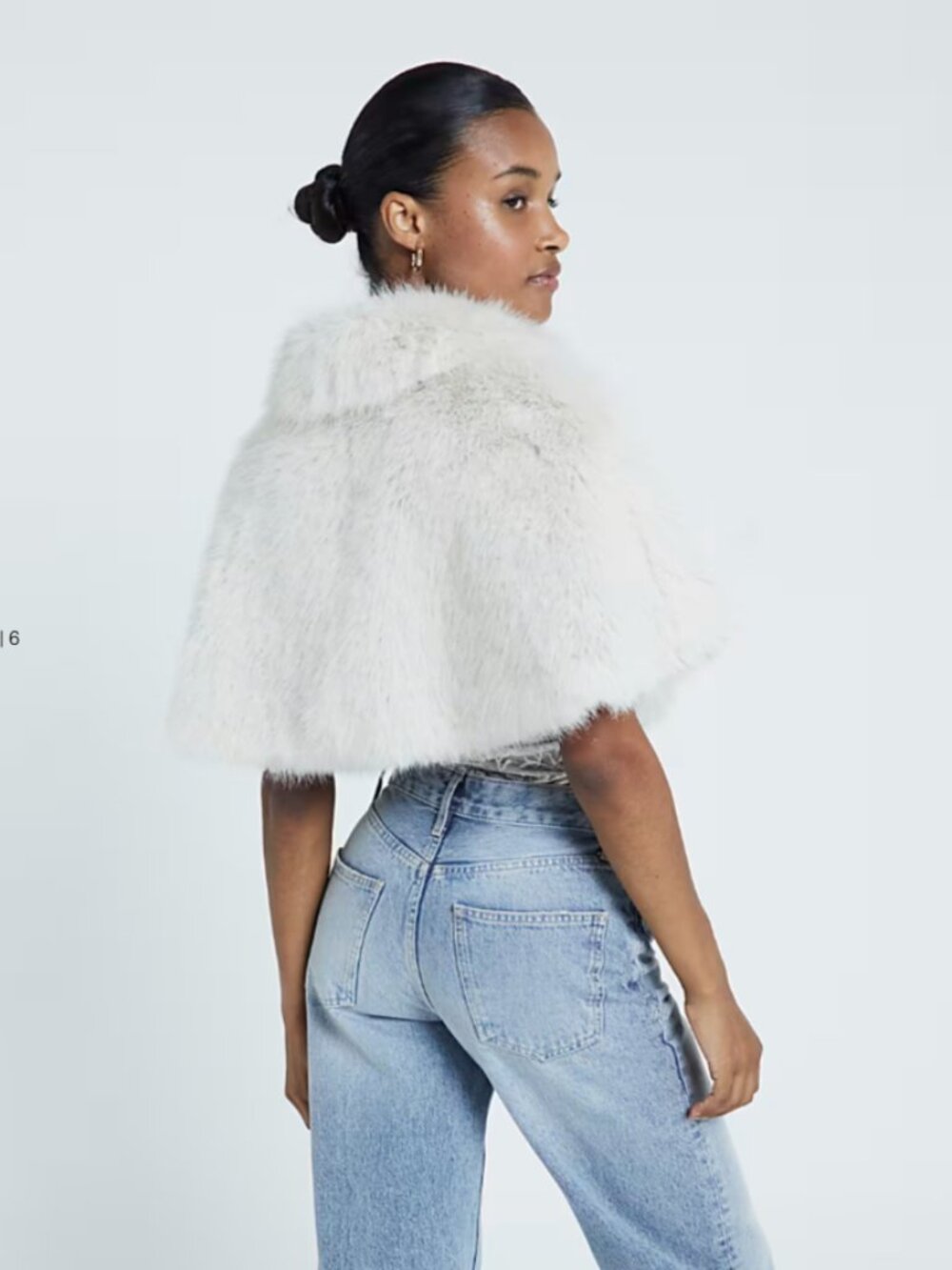 NWT River Island Faux Fur Cape